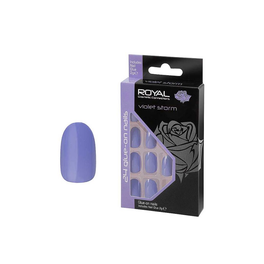 Nails Royal Cosmetics | Royal Cosmetics Violet Storm Standard Nails Nnai416