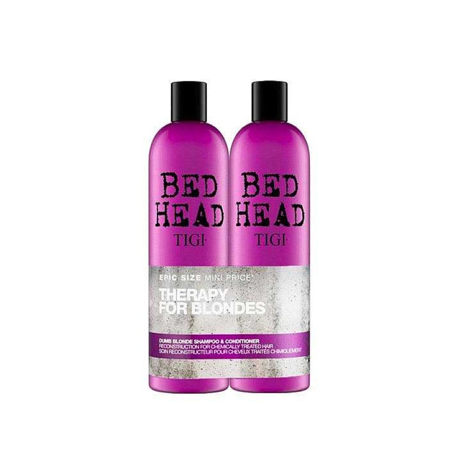 Hair TIGI | Tigi Bed Head Therapy For Blondes Duo Shampoo And Conditioner 750Ml