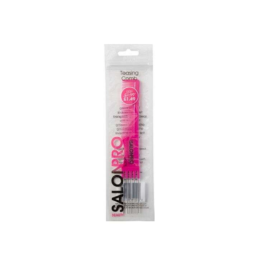 Hair Salon Pro | Beauty Salonpro Teasing Comb Pink Beau134