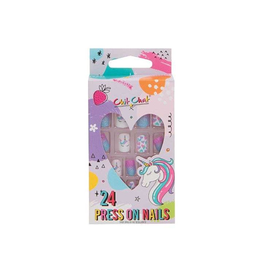 Nails Chit Chat | Chit Chat False Nails Unicorn Glitters