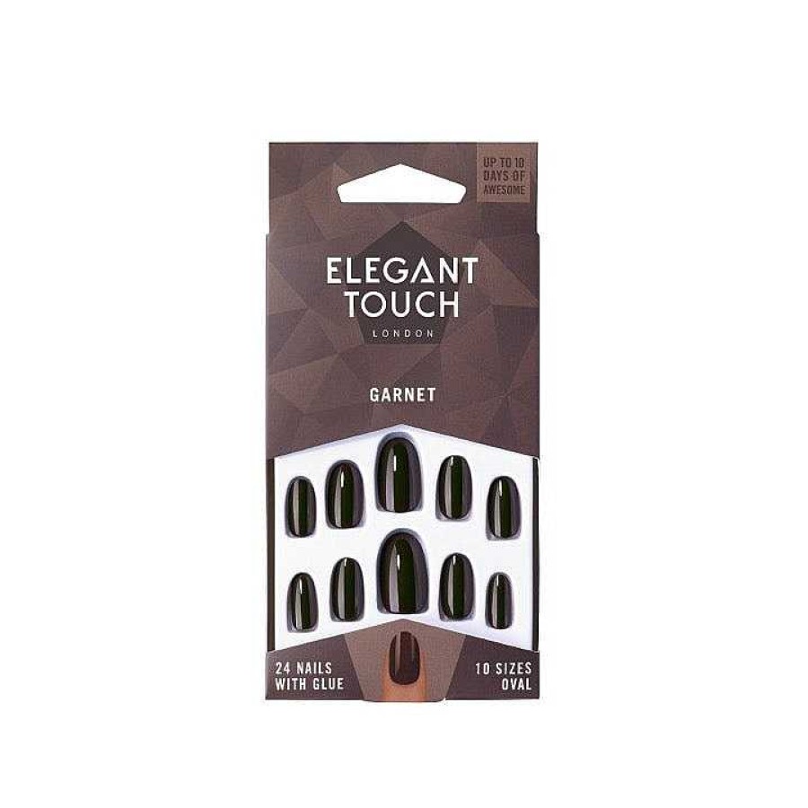 Nails Elegant Touch | Elegant Touch Polished Nails Garnet 308