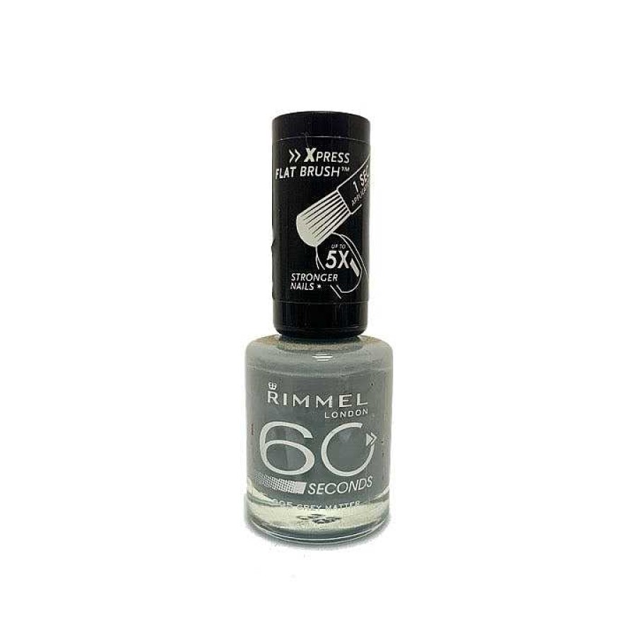 Nails Rimmel | Rimmel 60 Seconds Nail Polish 805 Grey Matter