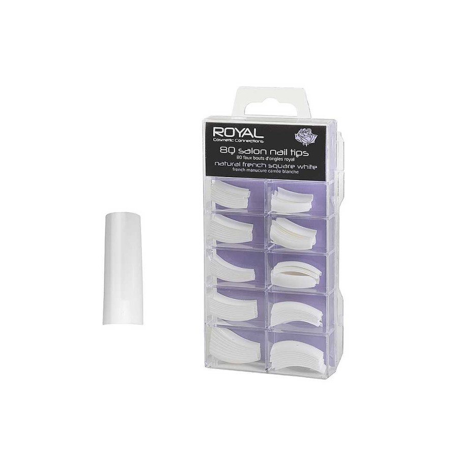 Nails Royal Cosmetics | Royal Cosmetics 80 Salon Tips French White Nnai358