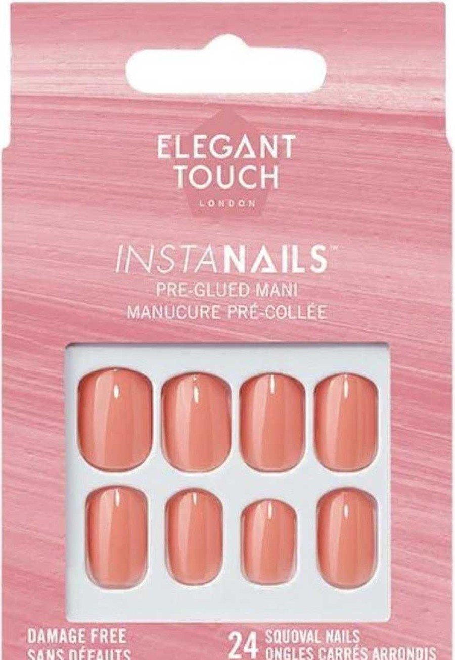 Nails Elegant Touch | Elegant Touch Pre Glued False Nails Insta Nails Just Peachy