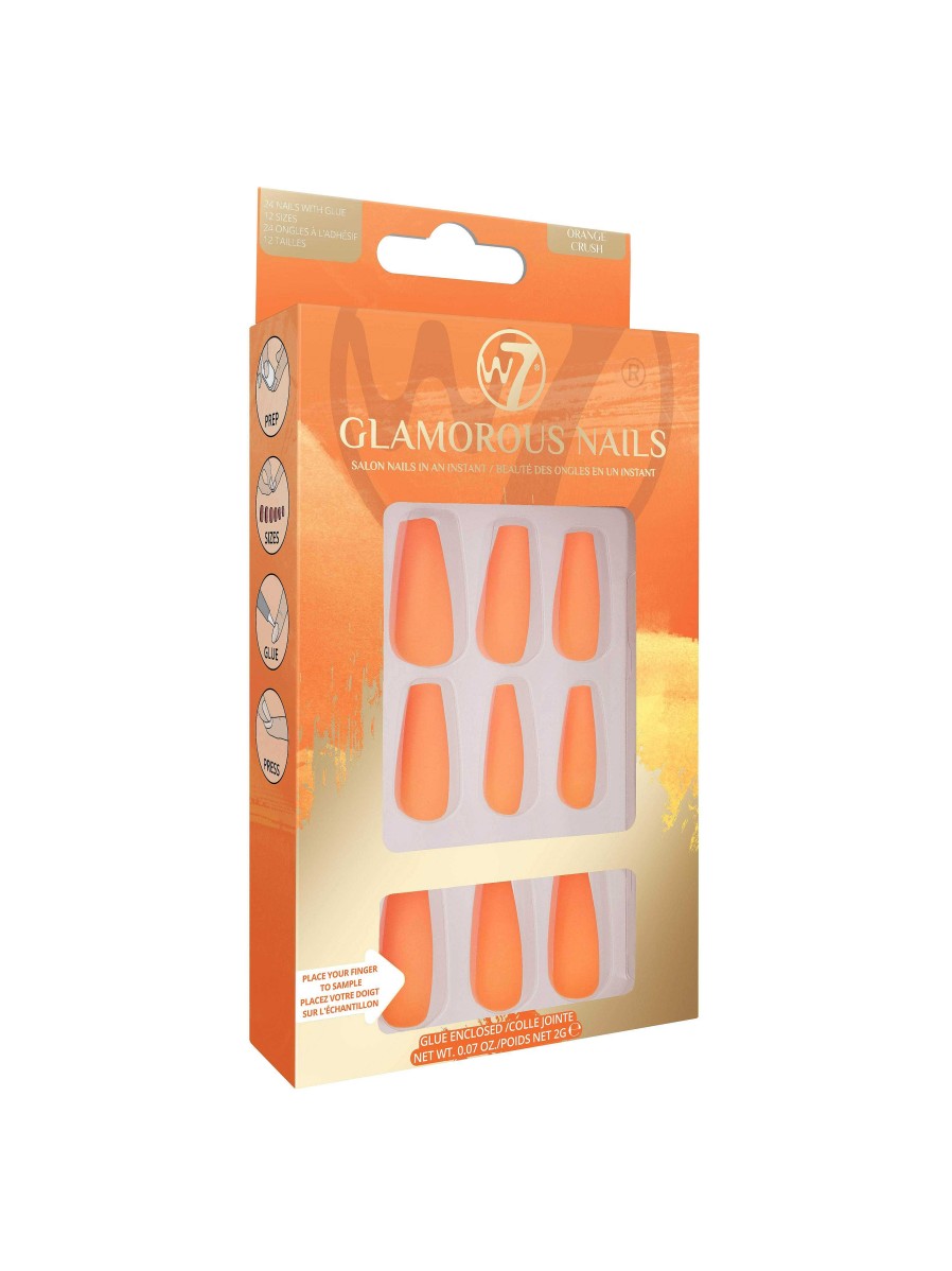 Nails W7 | W7 Glamorous Nails Orange Crush