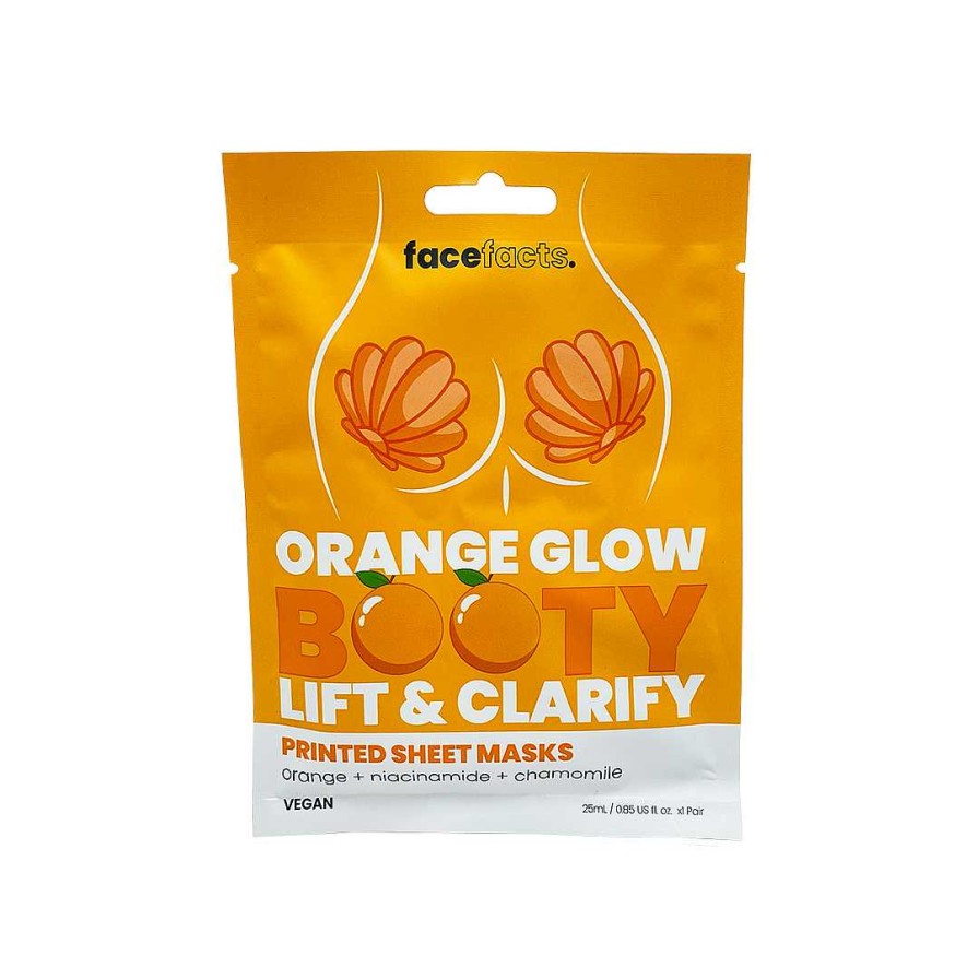 Skin Face Facts | Face Facts Orange Glow Booty Lift & Clarify Sheet Mask W Orange + Niacinamide + Chamomile