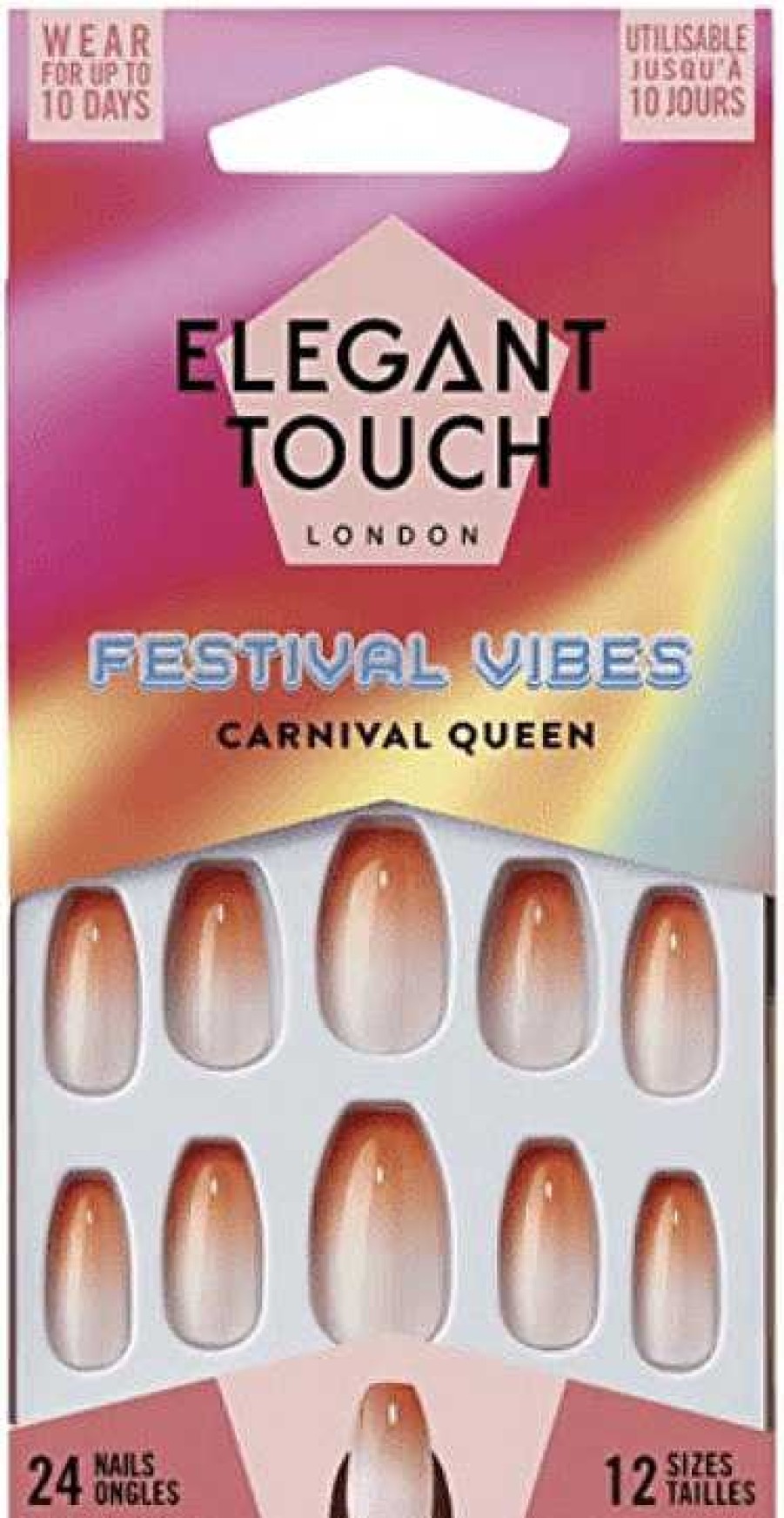 Nails Elegant Touch | Elegant Touch False Nails Festival Vibes Carnival Queen