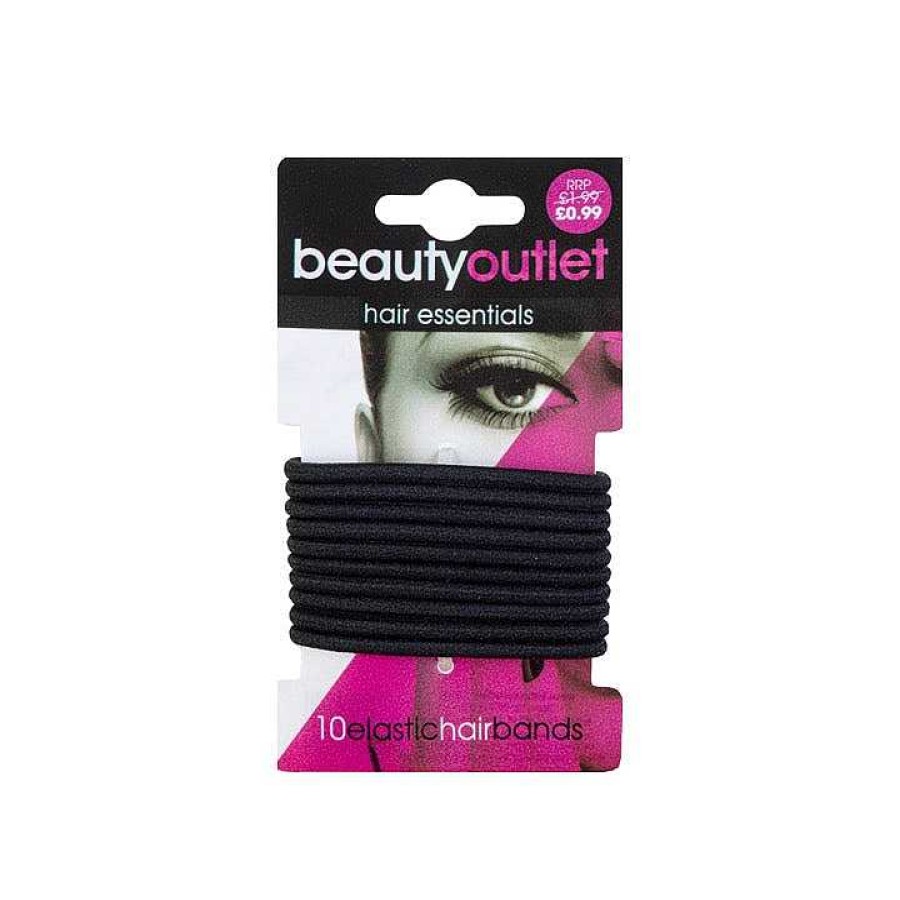 Hair Beauty Outlet | Beauty Outlet 10 Black Elastics Beau223