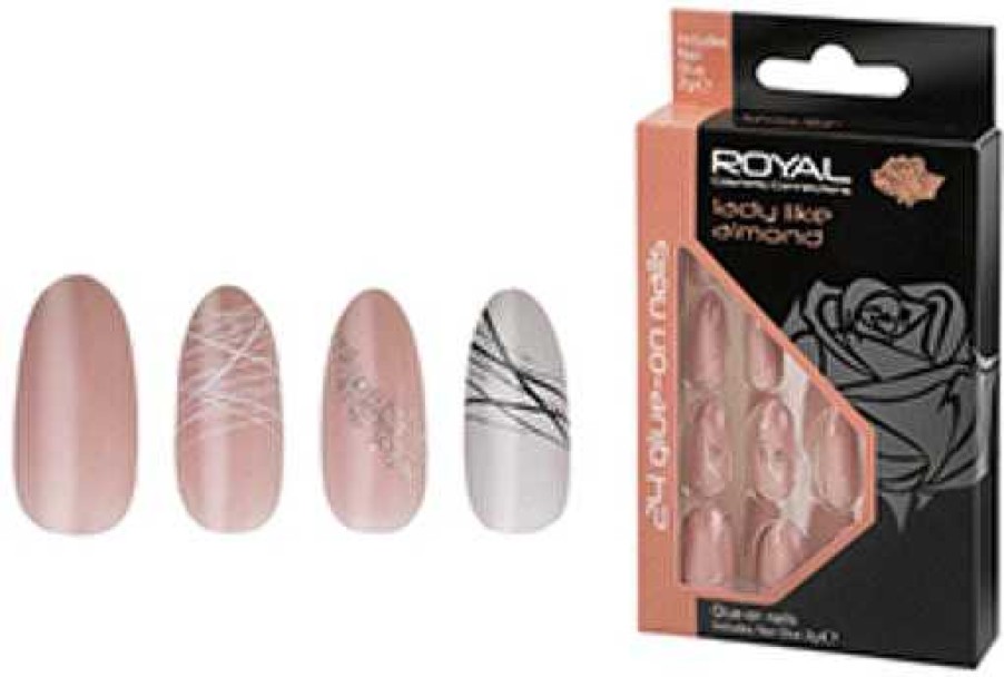 Nails Royal Cosmetics | Royal Cosmetics 24 Lady Like Almond Nails Nnai364