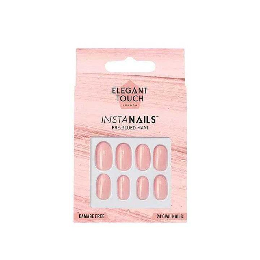 Nails Elegant Touch | Elegant Touch Pre Glued False Nails Insta Nails Blush Crush