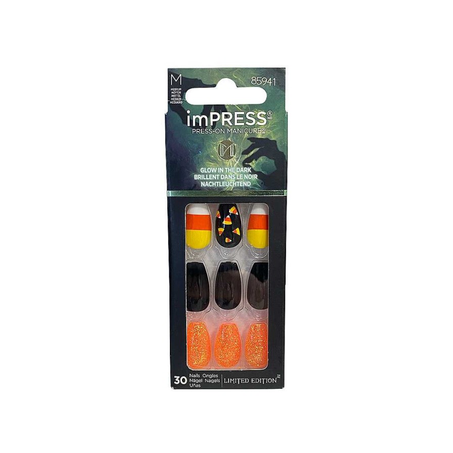 Nails Kiss | Kiss Impress False Nails Black Wand 85941