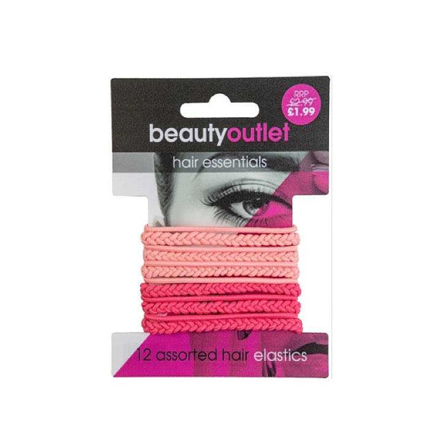 Hair Beauty Outlet | Beauty Outlet 12 Mixed Elastics Pink Beau181