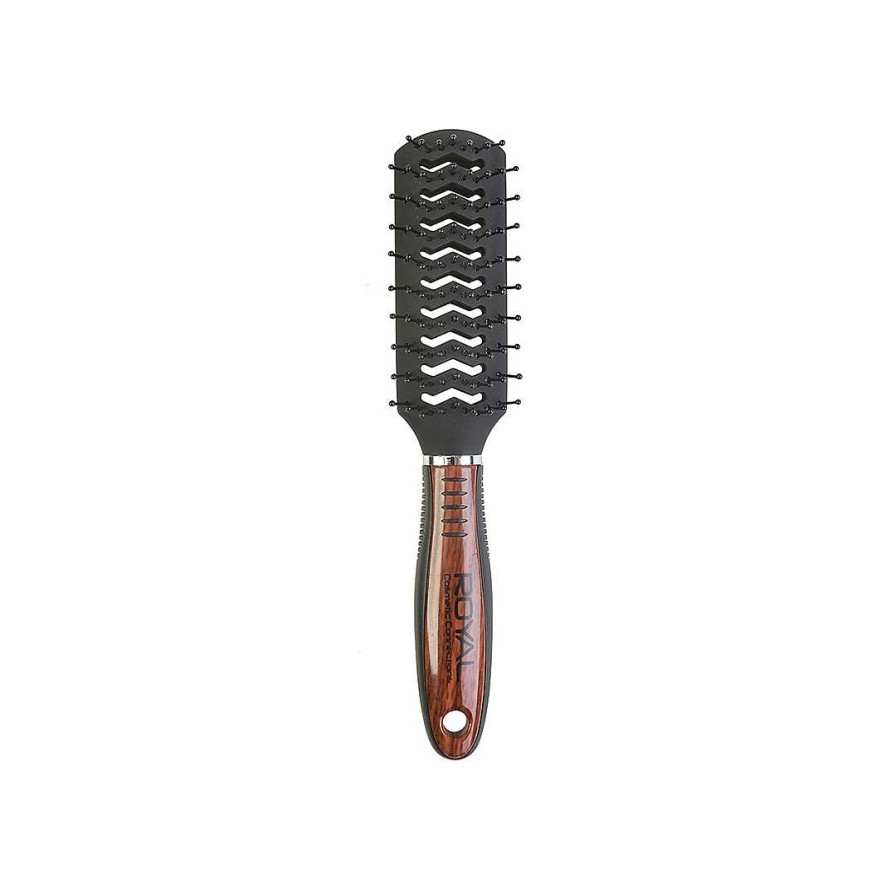 Hair Royal Cosmetics | Royal Cosmetics Wood Effect Hair Brush Vent Beau183