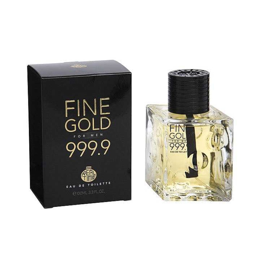 Fragrance Real Time | Real Time Edt 100Ml Fine Gold For Men Rt122