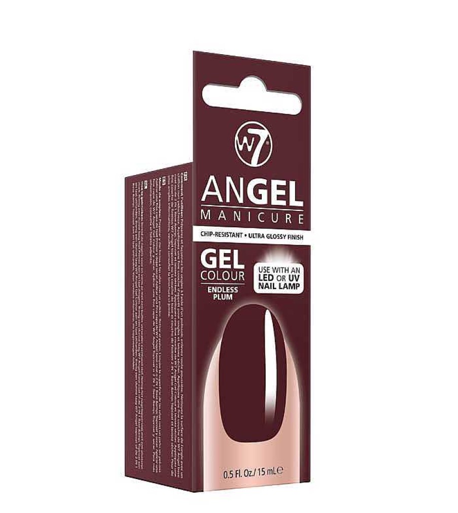 Nails W7 | W7 Angel Manicure Gel Polish Endless Plum