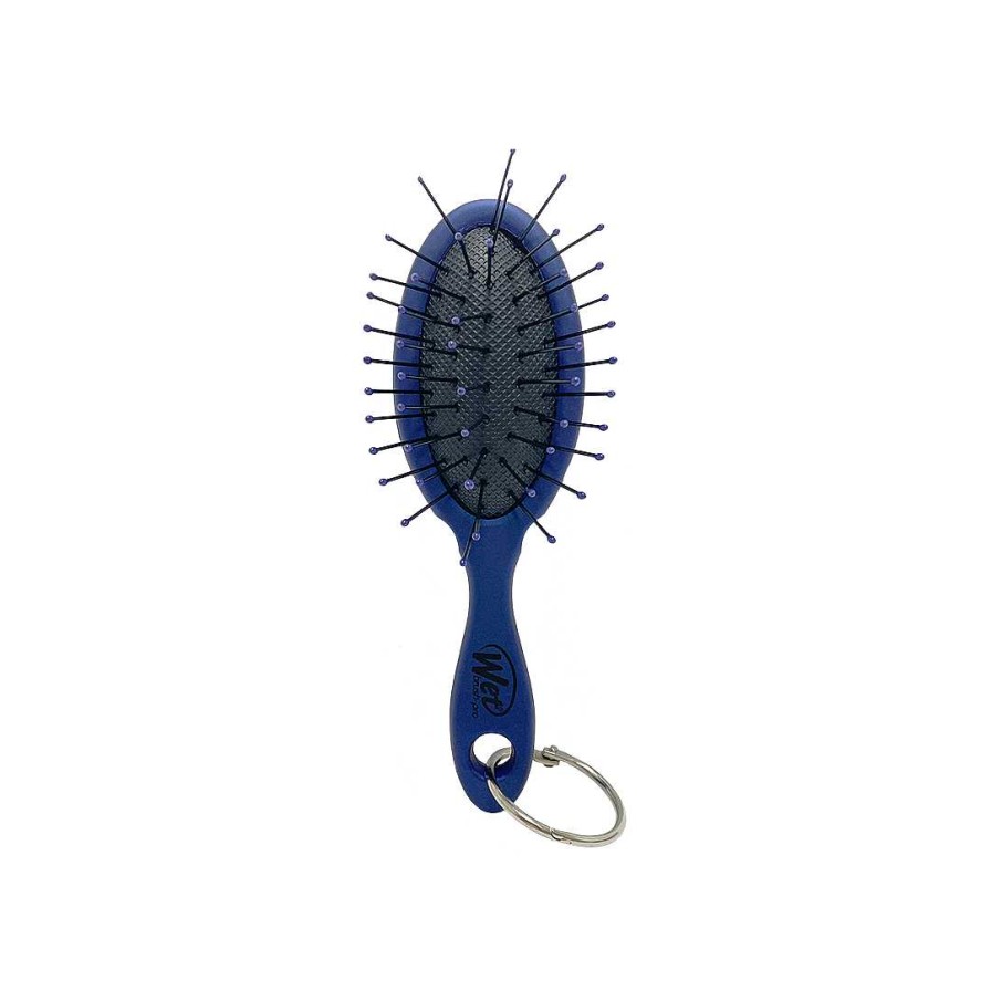 Hair Wet Brush | Wet Brush Mini Detangler With Key Chain Blue