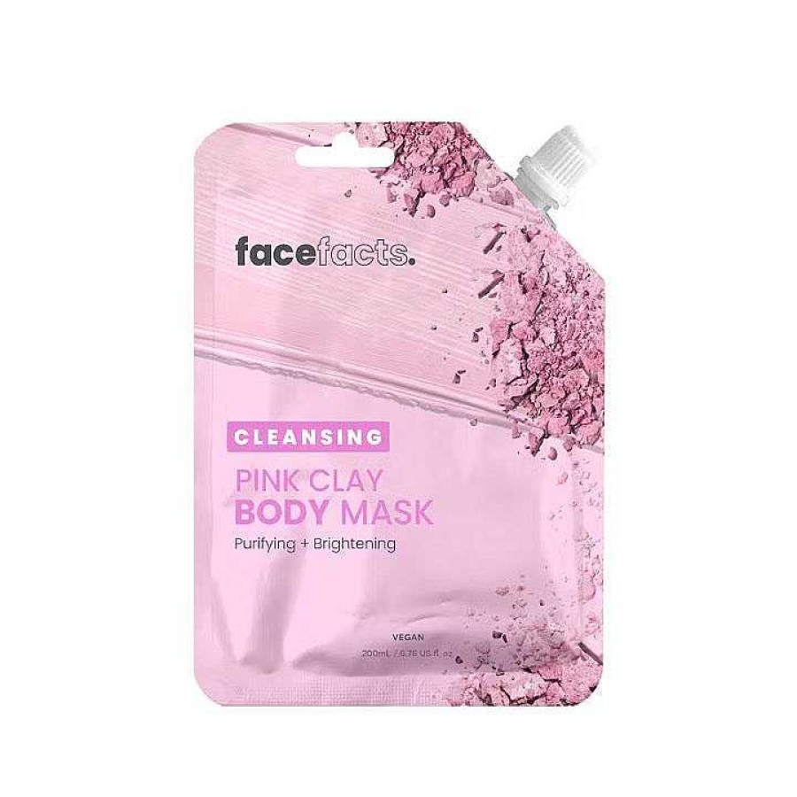 Skin Face Facts | Face Facts Cleansing Pink Clay Body Mask Purifying + Brightening