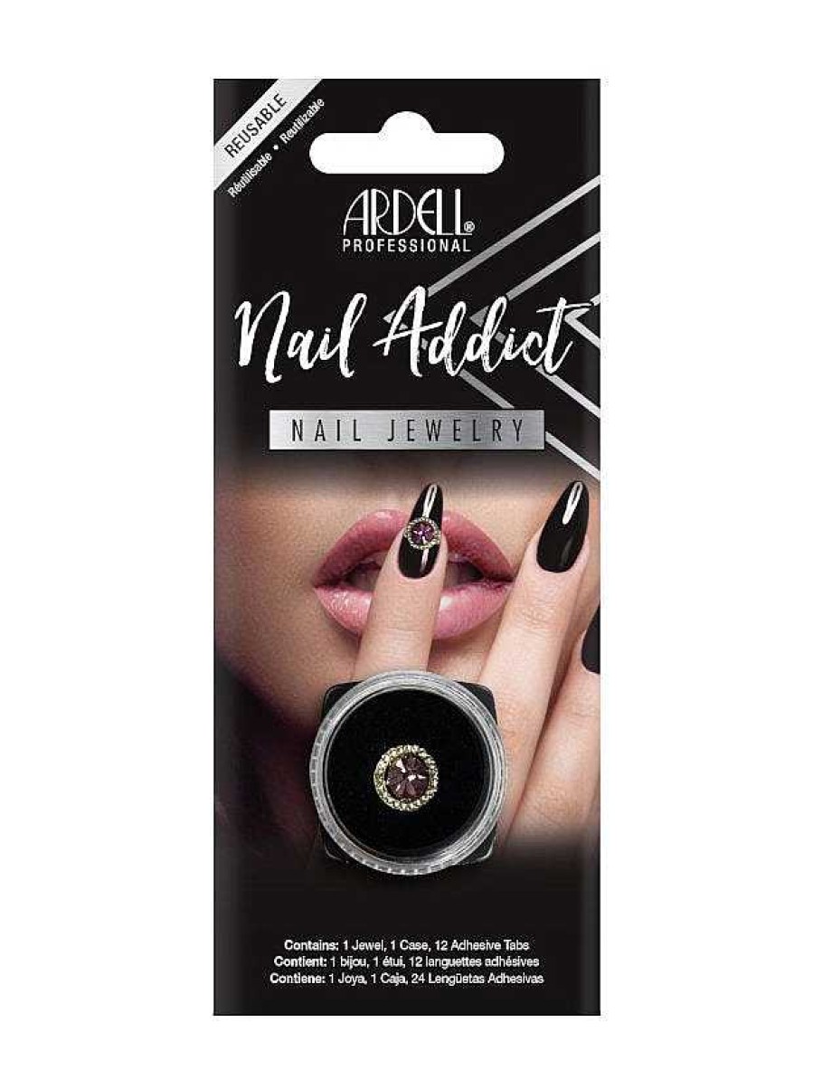 Nails Ardell | Ardell Nail Addict Nail Jewelry Purple Halo