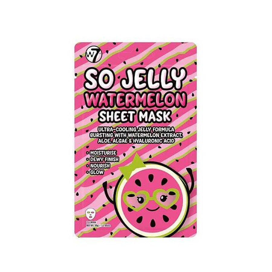 Skin W7 | W7 So Jelly Watermelon Sheet Mask