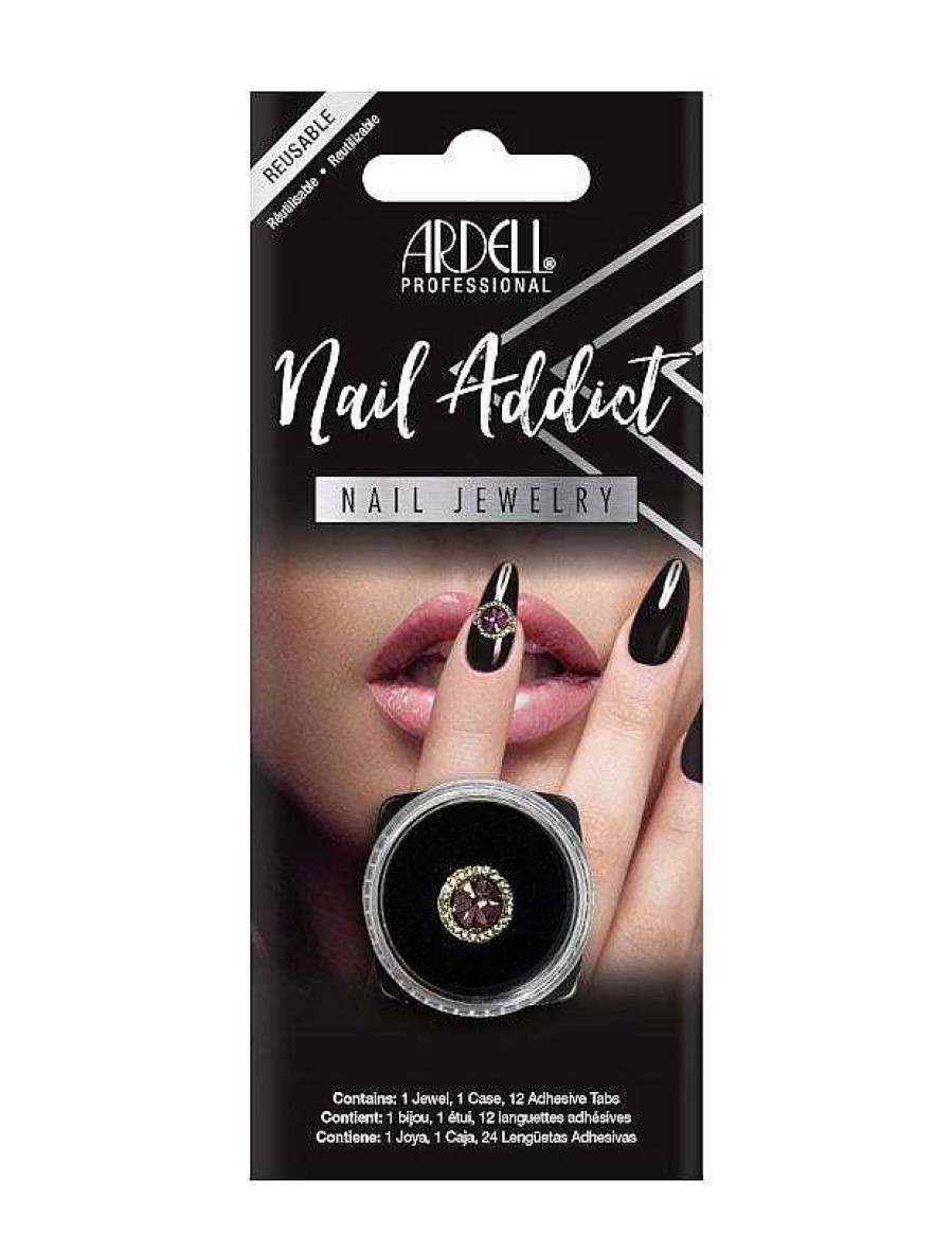 Nails Ardell | Ardell Nail Addict Nail Jewelry Purple Halo