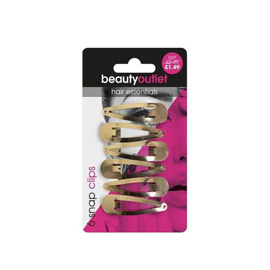 Hair Beauty Outlet | Beauty Outlet 6 Snap Clips Gold Beau146