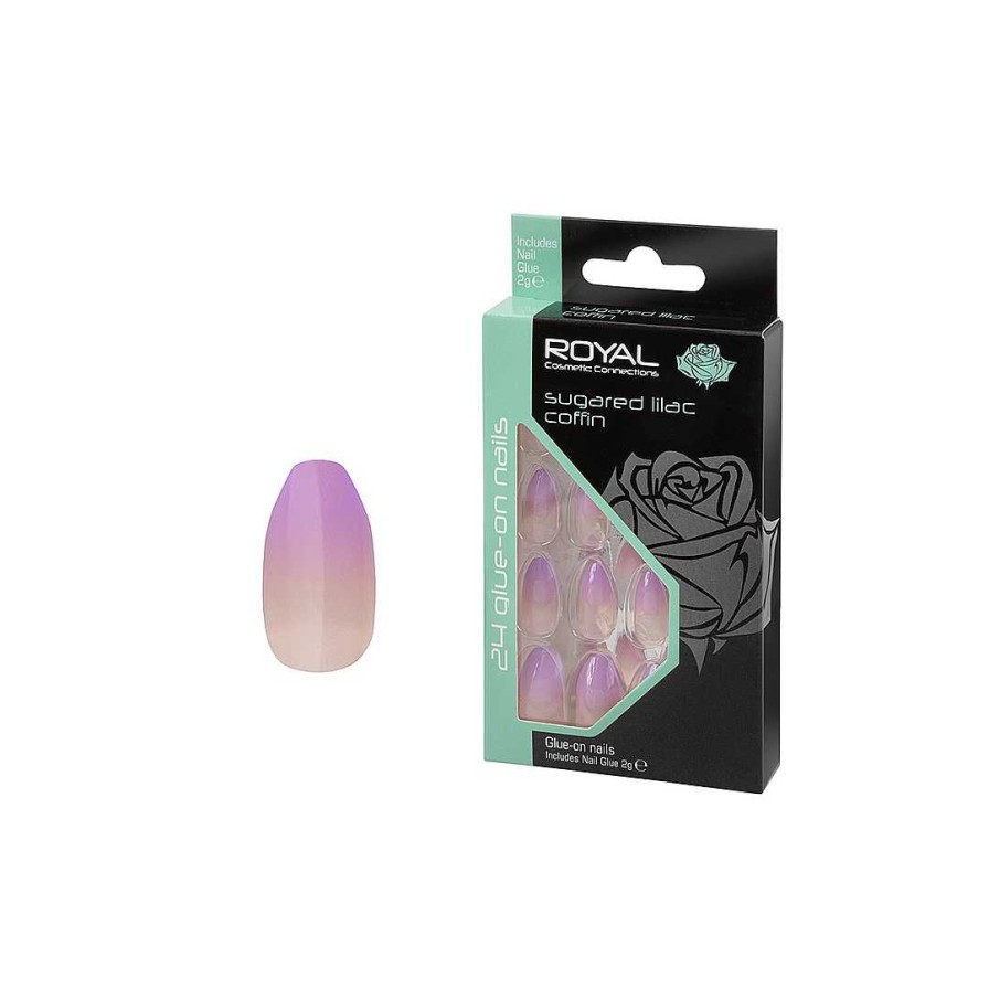 Nails Royal Cosmetics | Royal Cosmetics Sugared Lilac Coffin Nails Nnai408