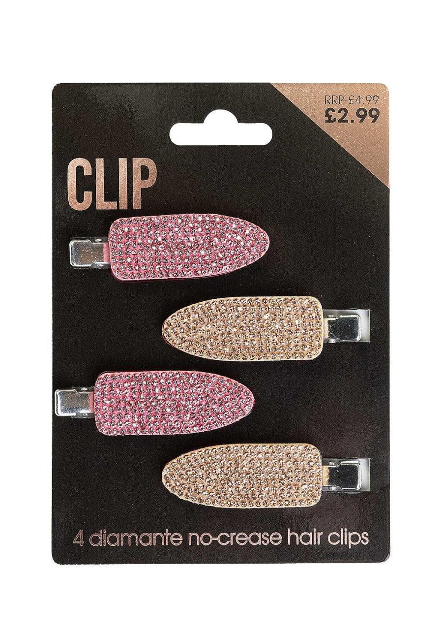 Hair Beauty Outlet | Salon Pro Clips Diamante No Crease Clips