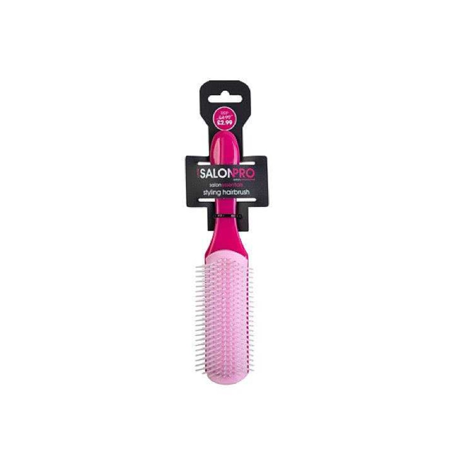 Hair Salon Pro | Beauty Salonpro Styling Hairbrush Pink Beau301