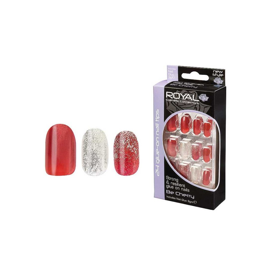 Nails Royal Cosmetics | Royal Cosmetics Be Cherry Nails Tips & Glue