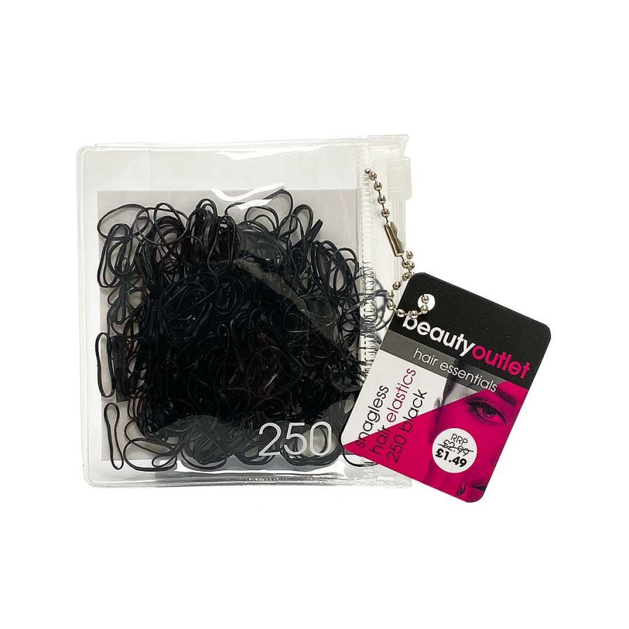 Hair Beauty Outlet | Beauty Outlet 250 No Snag Hair Bands Black Beau141