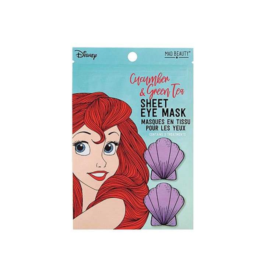 Skin Mad Beauty | Mad Beauty Disney Ariel Cucumber & Green Tea Sheet Eye Mask