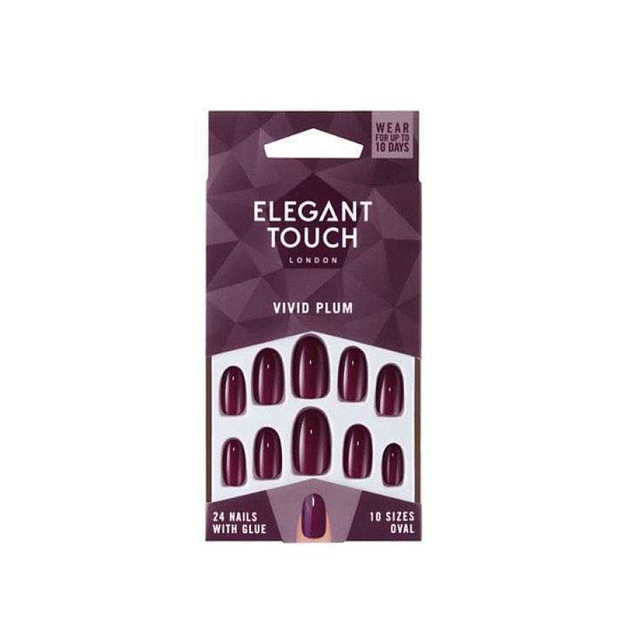 Nails Elegant Touch | Elegant Touch False Nails Vivid Plum