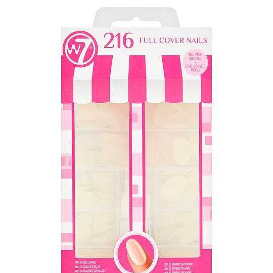 Nails W7 | W7 216 Full Cover Nails Oval