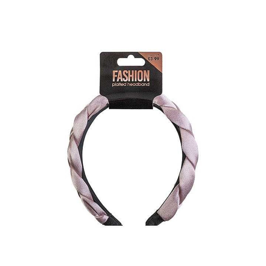 Hair Beauty Outlet | Beauty Outlet Fashion Pink Plaited Headband Beau295