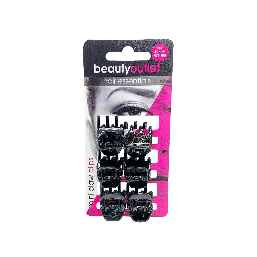 Hair Beauty Outlet | Beauty Outlet 6 Mini Claw Clips Black Beau151