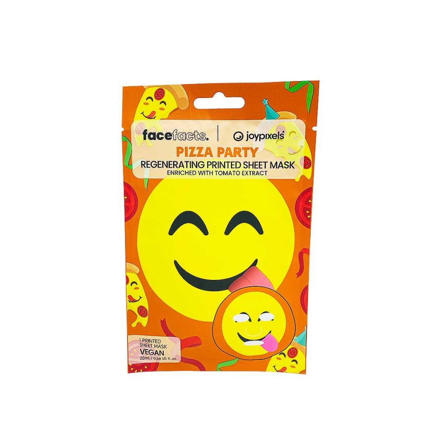 Skin Face Facts | Face Facts Pizza Party Regenerating Sheet Mask With Tomato Extract