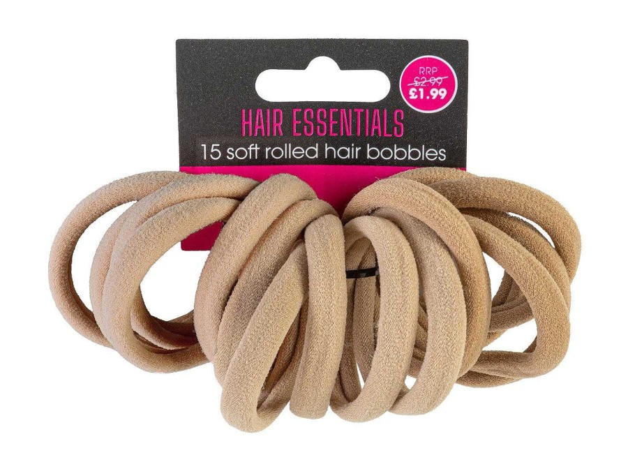 Hair Beauty Outlet | Salon Pro Blonde Soft Rolled Elastic Hair Bobbles