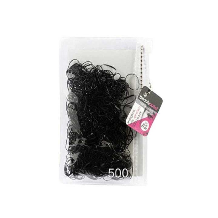 Hair Beauty Outlet | Beauty Outlet 500 No Snag Hair Bands Black Beau143