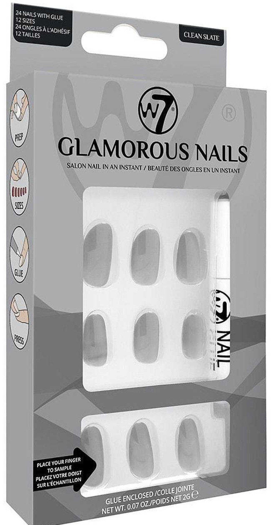 Nails W7 | W7 Glamorous Nails Clean Slate