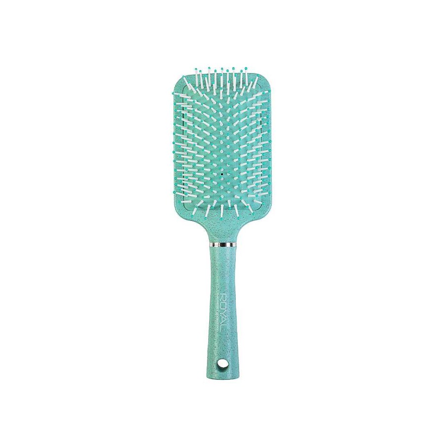 Hair Royal Cosmetics | Royal Cosmetics Wheat Straw Paddle Hairbrush Green Oacc224