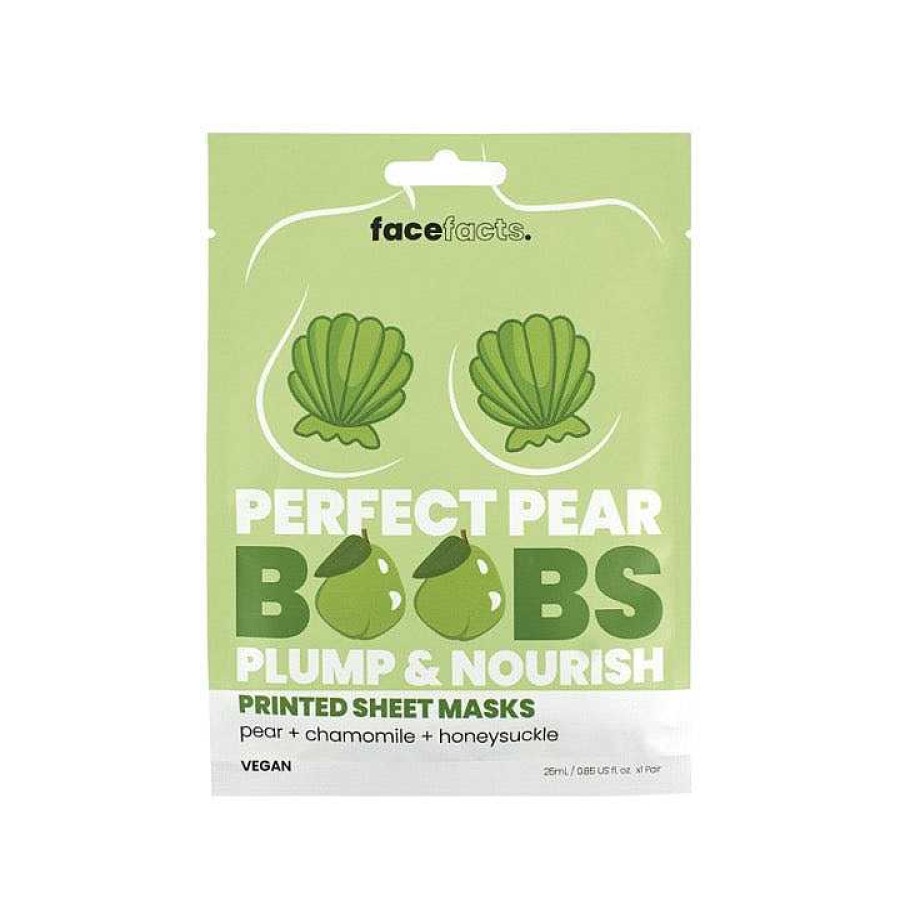 Skin Face Facts | Face Facts Perfect Pear Boobs Plump & Nourish Sheet Mask With Pear + Chamomile + Honeysuckle