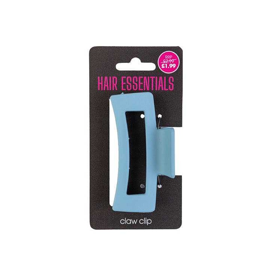 Hair Beauty Outlet | Beauty Outlet Square Claw Clip Pastel Blue Beau278