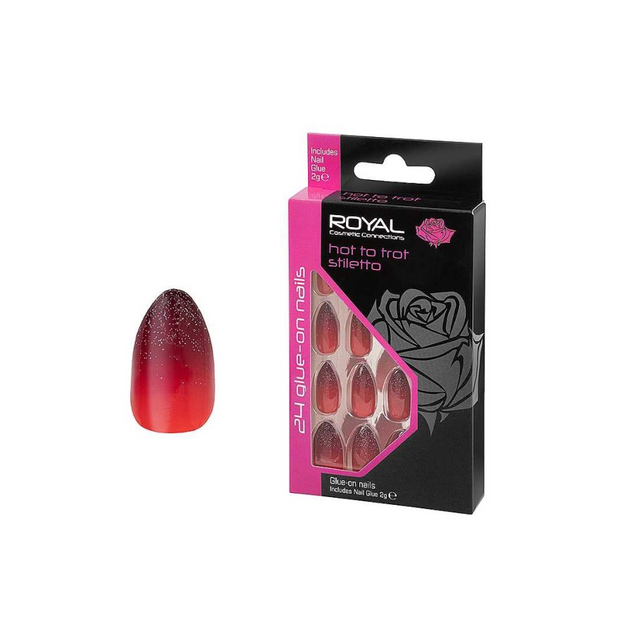 Nails Royal Cosmetics | Royal Cosmetics Hot To Trot Stiletto Nails Nnai374