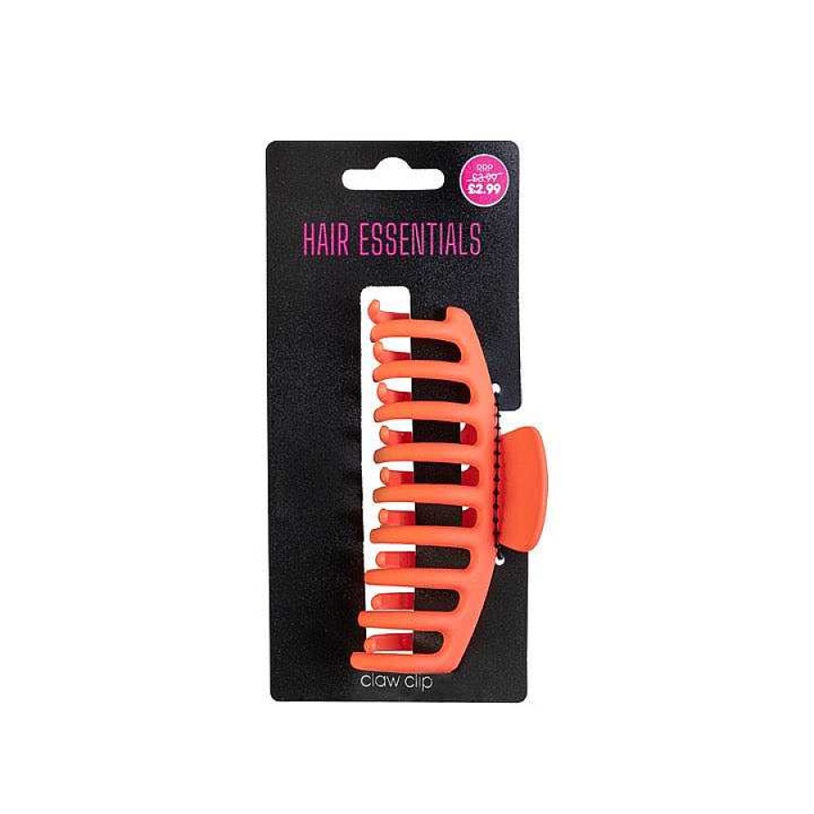 Hair Beauty Outlet | Beauty Outlet Claw Clip Orange Soft Touch 11Cm Beau288