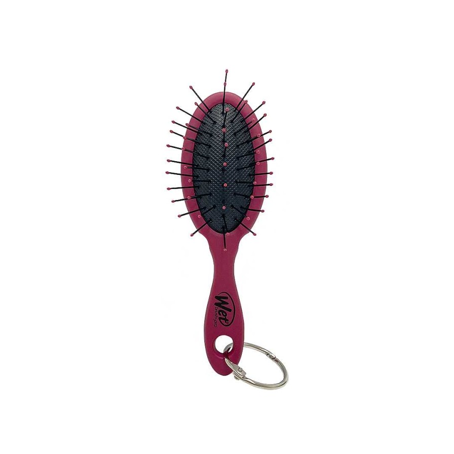 Hair Wet Brush | Wet Brush Mini Detangler With Key Chain Red